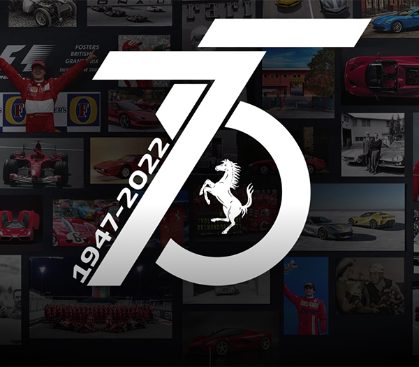 Ferrari 75 anni e un nuovo logo celebrativo