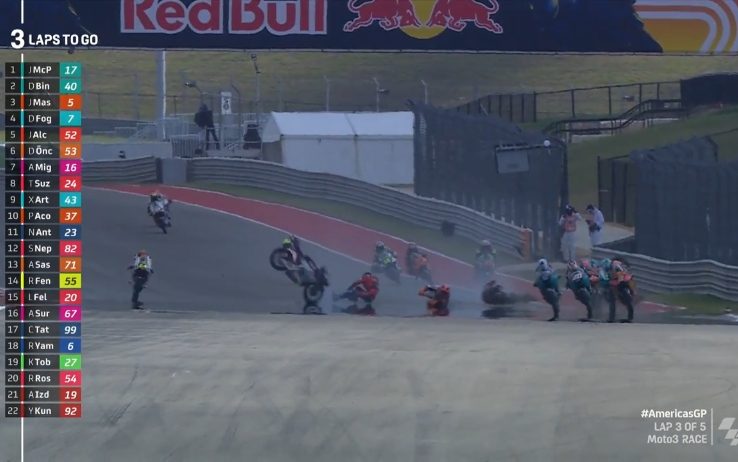 incidente in Moto 3