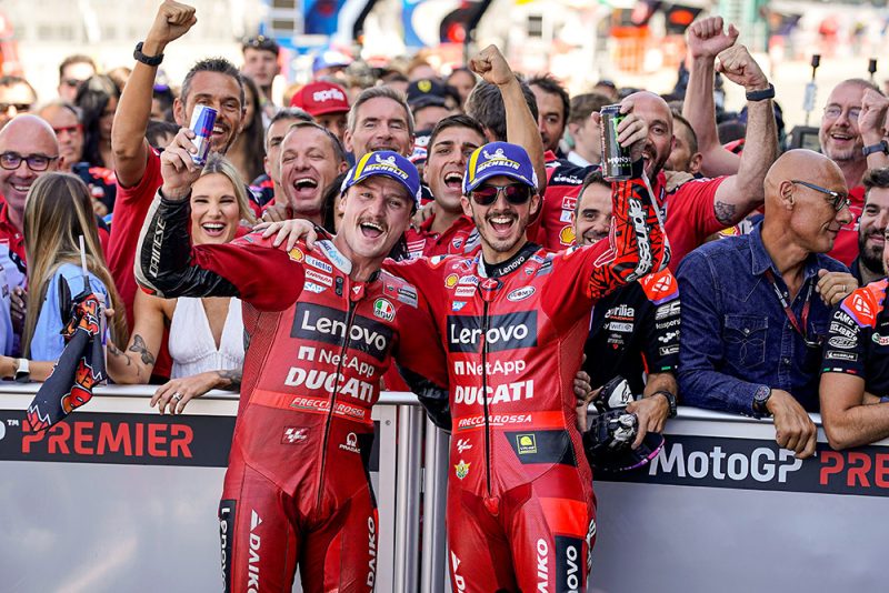 MotoGp di Silverstone: tripudio italiano con Bagnaia e Ducati