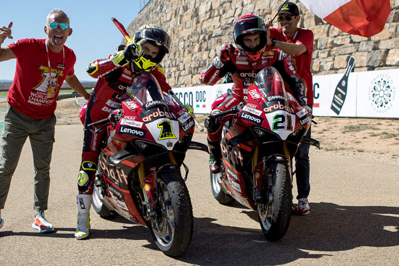 SBK Aragon Tripletta Ducati con Bautista e Rinaldi